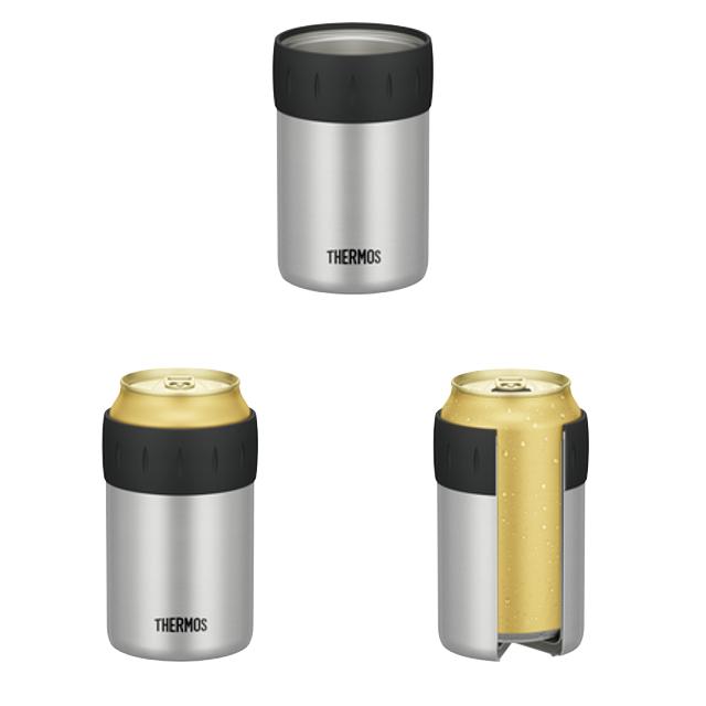 缶ホルダー サーモス thermos 保冷 350ml JCB-352 缶クーラー ステンレス製 （ 保冷専用 缶 カバー ホルダー 持ち運び ドリンクホルダー ステンレス ）｜livingut｜15