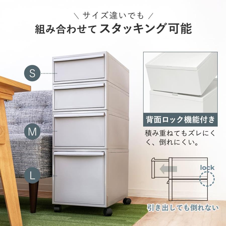 Hi@衣装整理中 ページ Like-it 特典付き 収納ケース 引き出し S 幅32×奥行52×高さ16.1