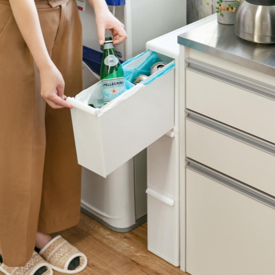 Like-it ゴミ箱 27L 3段 幅14cm スーパースリム 分別引き出し Like-it ゴミ箱 27L 3段 幅14cm スーパースリム 分別引き出し
