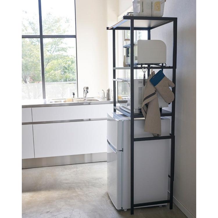 tower 山崎実業 冷蔵庫上ラック タワー （ 4903208035958 冷蔵庫収納