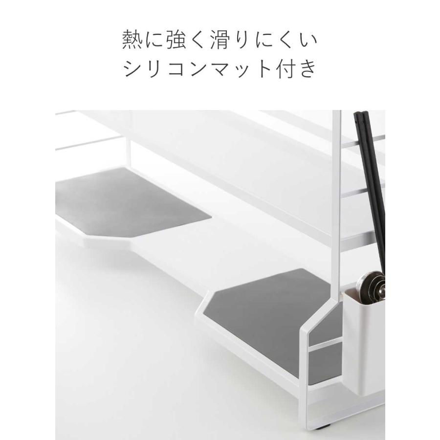 tower 特典付き 山崎実業 コンロ奥ラック 3段 タワー tower 特典付き 山崎実業 コンロ奥ラック 3段 タワー