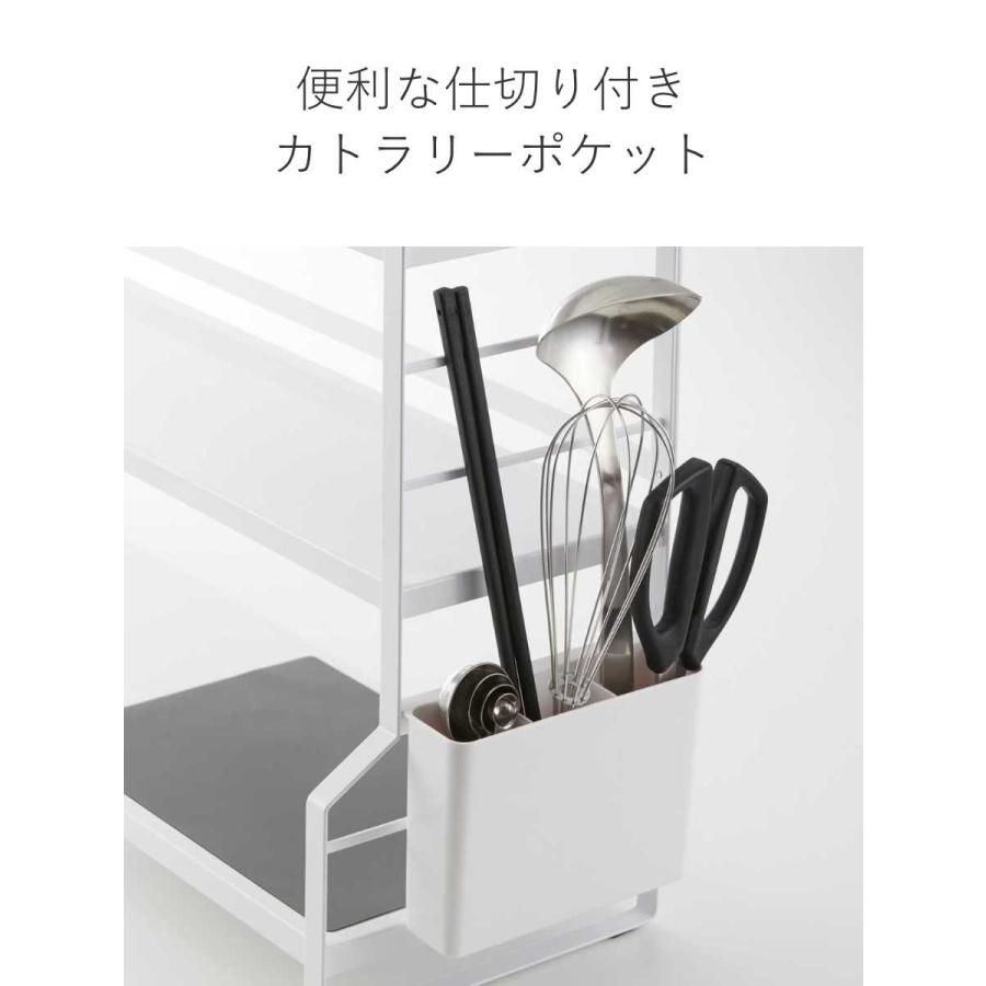 tower 特典付き 山崎実業 コンロ奥ラック 3段 タワー tower 特典付き 山崎実業 コンロ奥ラック 3段 タワー