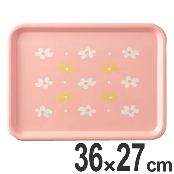 トレー 花あそび 36cm プラスチック お盆 日本製 （ トレイ プレート