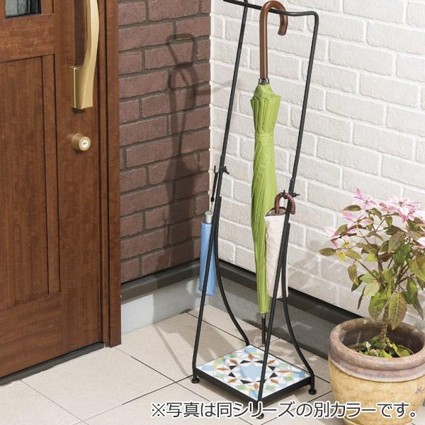 傘立て アンブレラホルダー モザイクタイル フック付き ネイティブ