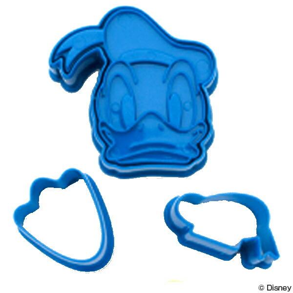 クッキー型 ドナルドダック 3個入り プラスチック製 抜き型 キャラクター クッキー抜き型 クッキーカッター 型 抜型 弁当 クッキー 超目玉