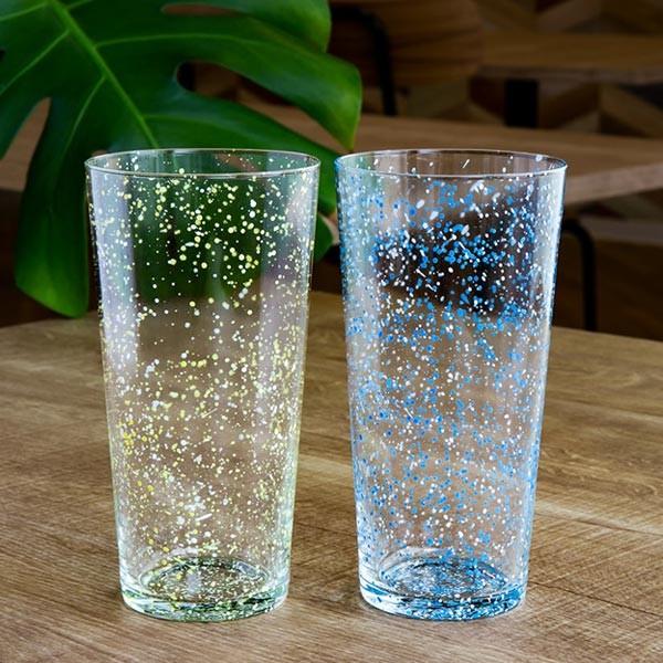 タンブラー L 400ml ガラス スプラッシュ コップ 食器 同色6個 タンブラー L 400ml ガラス スプラッシュ コップ 食器 同色6個