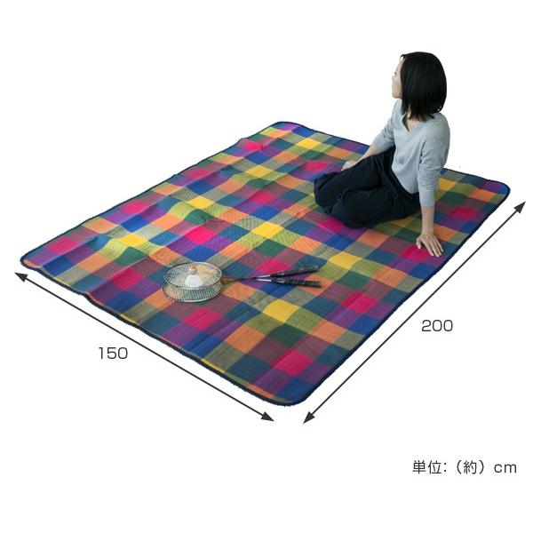ふんわりレジャーマット 特大 レジャーシート 厚手 （ おしゃれ 行楽
