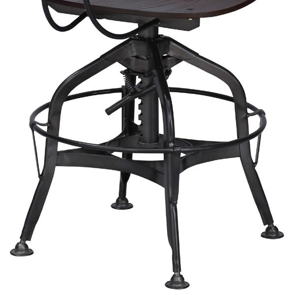 ワークチェア　インダストリアル調　昇降式　スチールフレーム （ 椅子 イス いす チェア チェアー ） 