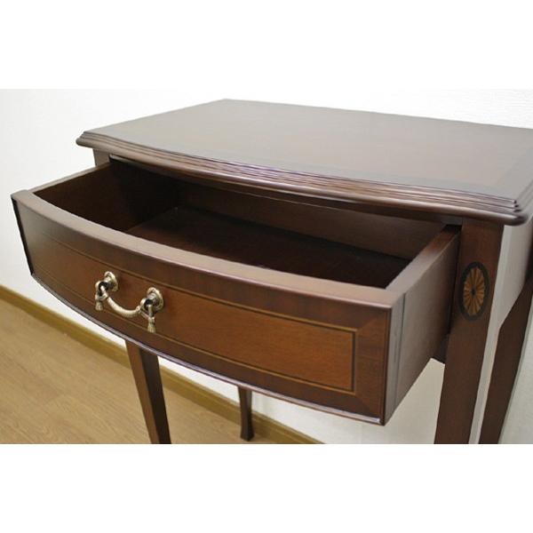 コンソールテーブル 引出し付 クラシック調 猫脚 Venezia 幅60cm （ 開
