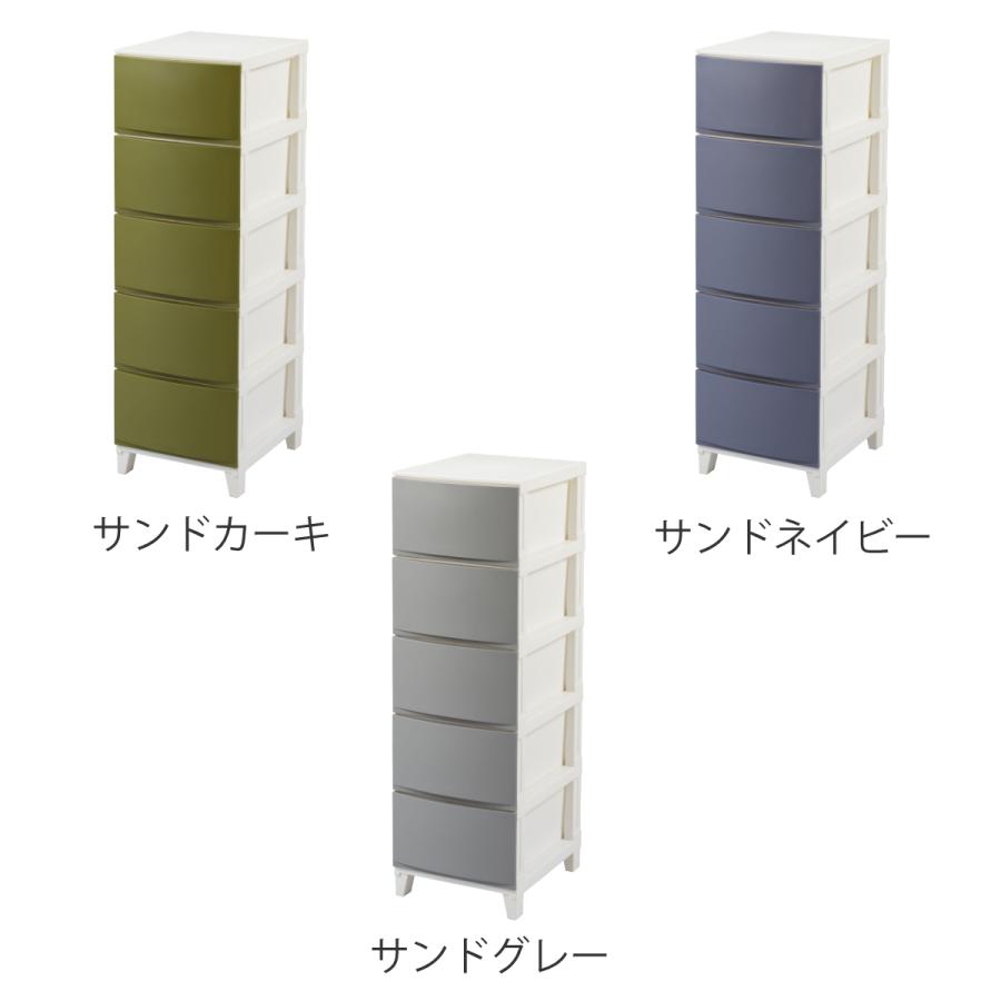 チェスト 5段 幅34×奥行42×高さ107cm ルームスシェード （ 収納 