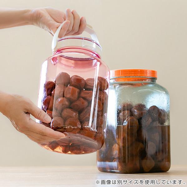 漬物容器 2.4L 熱湯消毒対応 らっきょうびん 丸型 プラスチック製