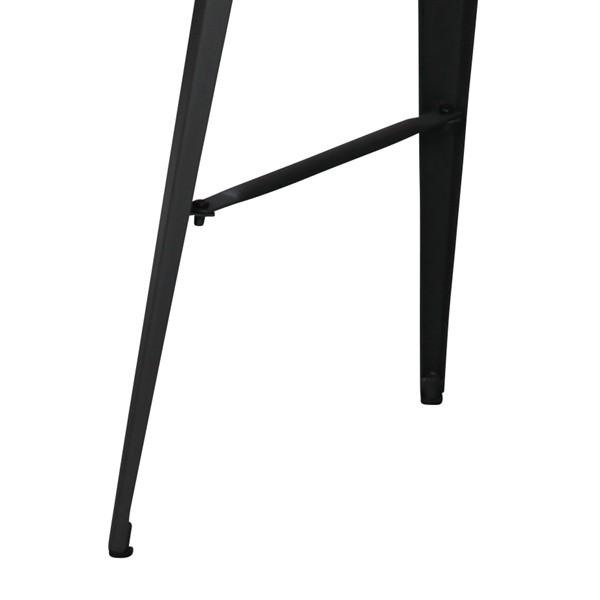 カウンターテーブル スチール製 スタイリッシュ グラファイト 幅105cm