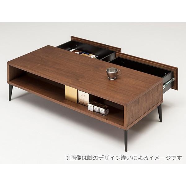 ローテーブル リビングテーブル スチール脚 ウォールナット ANIMA 幅