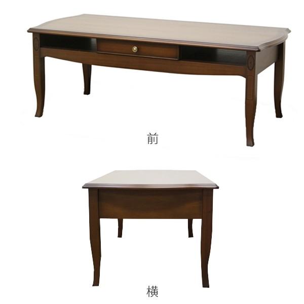 リビングテーブル ローテーブル クラシック調 猫脚 Venezia 幅110cm