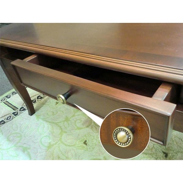 リビングテーブル ローテーブル クラシック調 猫脚 Venezia 幅110cm