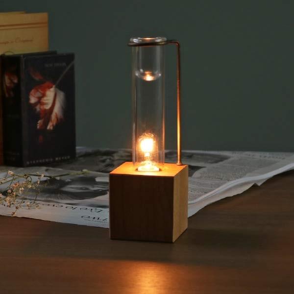 アロマランプ ルネ ガラス 照明 試験管 テーブルランプ （ アロマ