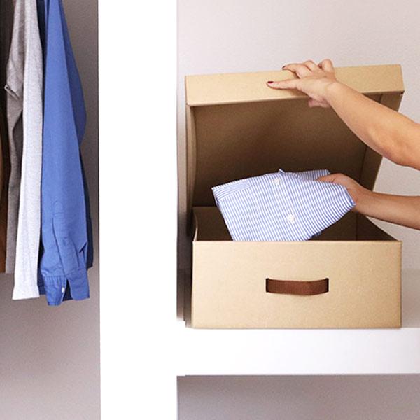 東洋ケース（TOYOCASE） 収納ケース 約 幅39×奥行65×高さ16cm クラフト