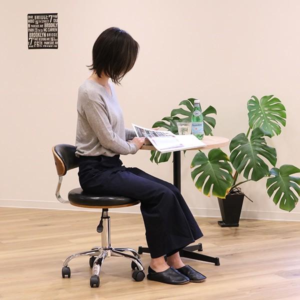 【A】希少品デザイン　レザーチェア　ミッドセンチュリー □在庫限り・入荷なし□ オフィスチェア ミッドセンチュリー風 ノース
