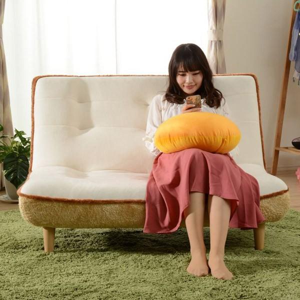 ソファ 2人掛け ハイバックソファー 食パン型 ポケットコイル 幅121cm