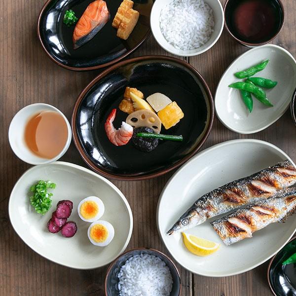 プレート 19cm B.N.シリーズ オーバル型 皿 器 陶器 食器 日本製 同色3