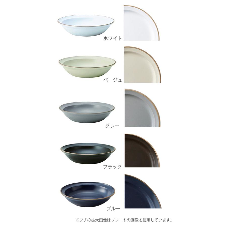プレート 21cm エッジライン カレー＆パスタ 陶器 食器 同色5枚セット