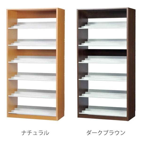 本棚　ラック 本棚 コミックラック 6段 3列収納 奥深タイプ 幅89cm （ 棚 書棚