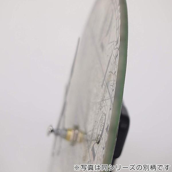 掛け時計 置き時計 卓上ガラス時計 ROUND 17cm World Map 世界地図