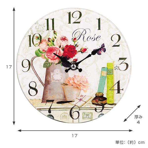 □在庫限り・入荷なし□ 掛け時計 置き時計 卓上ガラス時計 ROUND 17cm