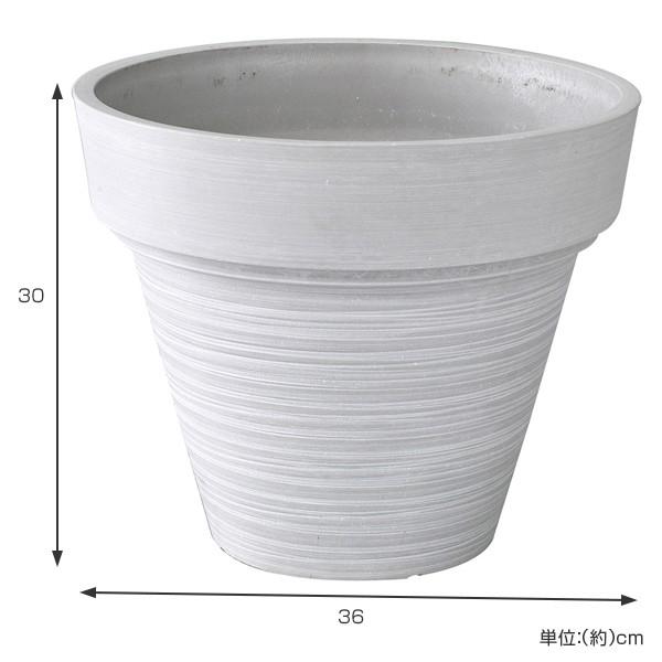 植木鉢 11号 L プラスチック NEAT ホワイト 軽い プランター 鉢 丸型