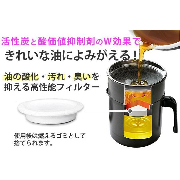 正規販売店 オイルポット フッ素コート 活性炭油ろ過ポット 0 9l 油こし器 油濾過 油ポット Discoversvg Com