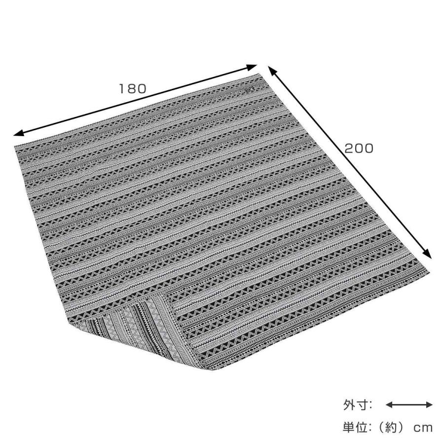 CAPTAIN STAG（キャプテンスタッグ） レジャーシート ラグ 約180×200cm