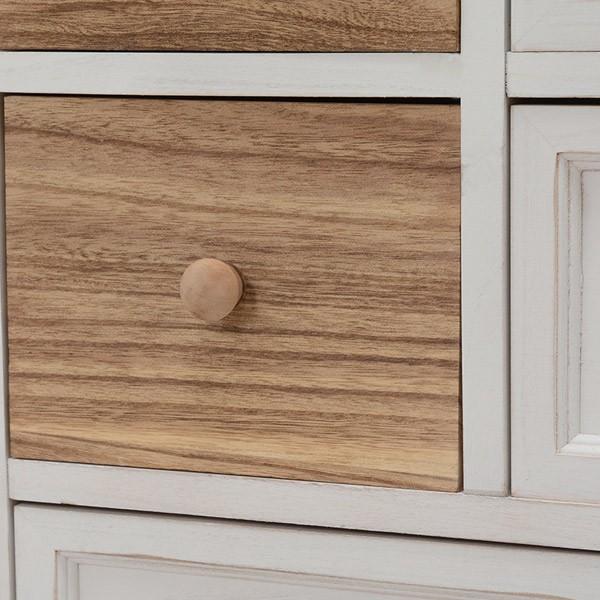 テレビ台 ローボード 天然木 アンティーク調 シャビーウッド 幅115cm