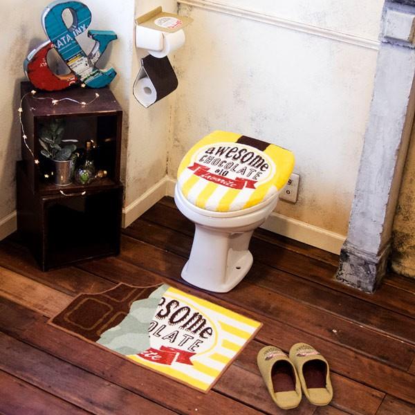 Cozydoors トイレ2点セット レギュラー Chocolate （ トイレマット