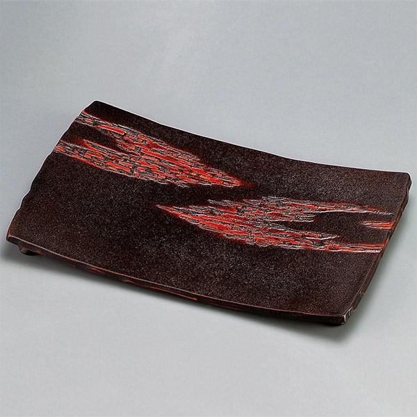 欅拭漆盛器(三日月) けやきふきうるしのもりき IM202 欅拭漆盛器