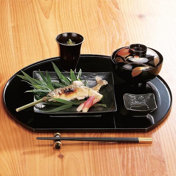 懐石盆 木製 尺3 浅渕 半月盆 黒漆塗 塗 盆 敷膳 越前漆器 漆塗 懐石盆 木製 尺3 浅渕 半月盆 黒漆塗 塗 盆 敷膳 越前漆器 漆塗