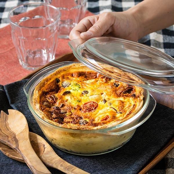 PYREX スチームポット ふた付き Pyrex パイレックス 18cm 980ml 丸