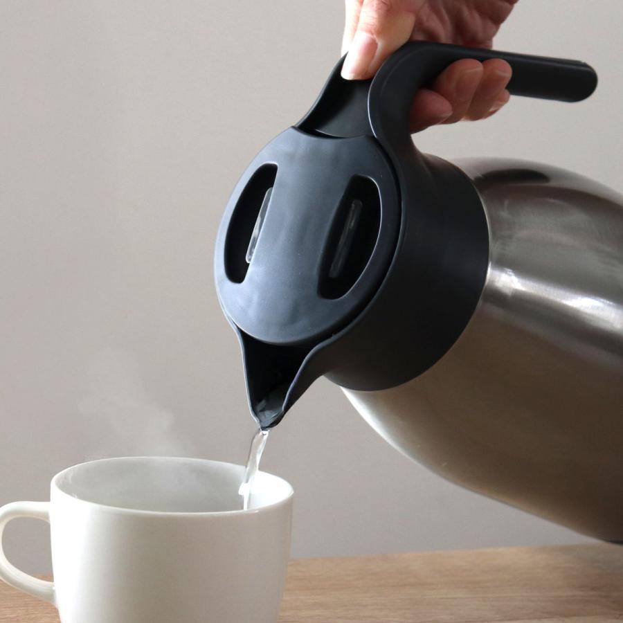 パール金属 ステンレスポット 1.5L 卓上ポット ステンレス製 サテン