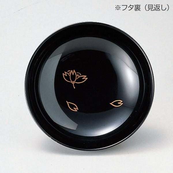 吸い物椀 木製 4.2寸 立田川春秋 黒漆塗 漆塗 汁椀 吸い物 本漆塗 磨