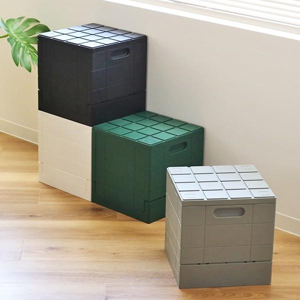 収納ボックス 幅30 奥行30 高さ31cm グリッドコンテナー キューブ フタ付き 収納 コンテナ プラスチック製 収納ケース 積み重ね リビングート ヤフー店 通販 Yahoo ショッピング