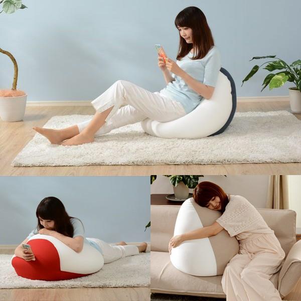 ビーズクッション しずく型 和楽の雫 Mサイズ （ クッション ビーズ