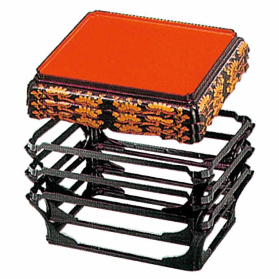 福井クラフト 殿様膳 仁ノ膳 片面タイプ 足付 朱天金 お膳 業務用