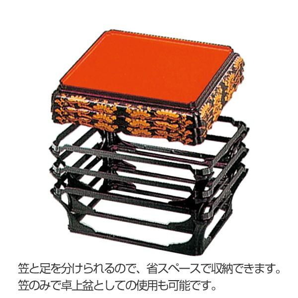 殿様膳 仁ノ膳 片面タイプ 足付 朱 干漆タタキ 松竹梅 お膳 業務用