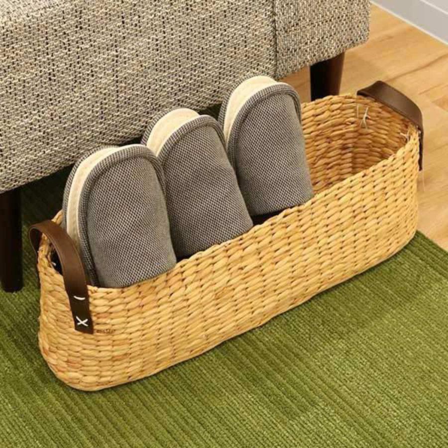 ちどり産業 収納 バスケット ロング 持ち手付き スリッパ収納 ちどり産業 収納 バスケット ロング 持ち手付き スリッパ収納