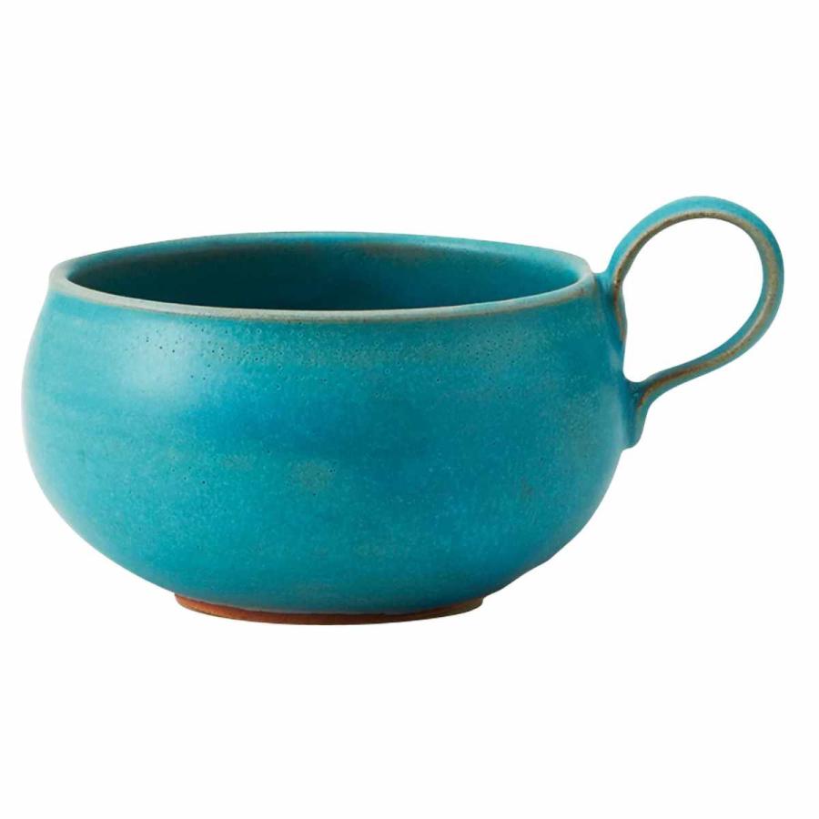 スープカップ 390ml Blueシリーズ 陶器 食器 笠間焼 日本製 （ 食洗機