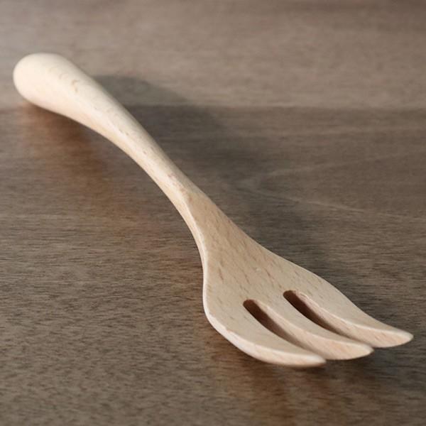フォーク 木 長さ12.5cm S knob 木製 カトラリー 食器 （ 木製フォーク