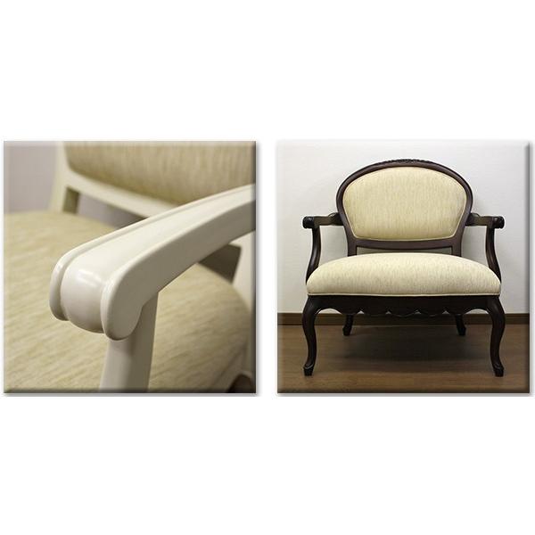 □在庫限り・入荷なし□ ソファ 1人掛け クラシック調 猫脚 フルール