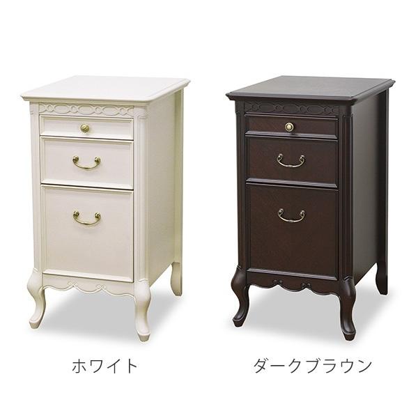 コスメチェスト 3段 クラシック調 猫脚 フルール 幅40cm ( 開梱 コスメチェスト 3段 クラシック調 猫脚 フルール 幅40cm ( 開梱