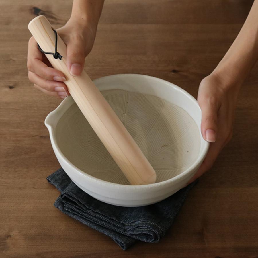 SALIU すり鉢 大 片口 陶器 白唐津 黒釉 日本製 ( すりばち SALIU すり鉢 大 片口 陶器 白唐津 黒釉 日本製 ( すりばち