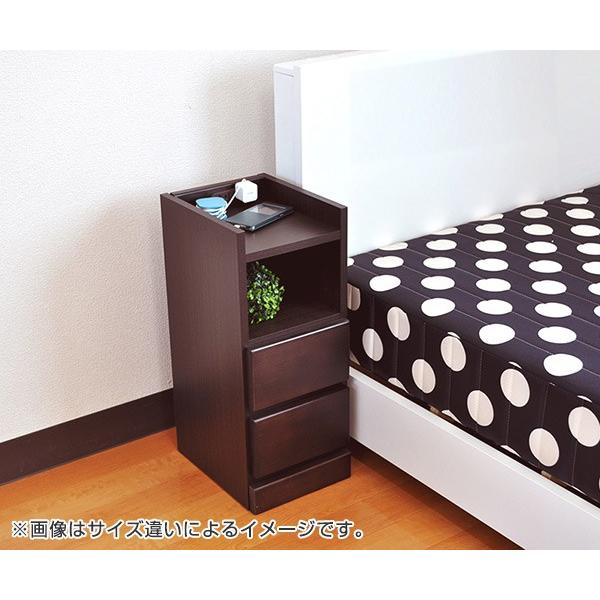 すき間収納 サイドチェスト 3段 木製 コンセント付 37.5cm （ ナイトテーブル サイドテーブル テーブル チェスト ） | ブランド登録なし | 04