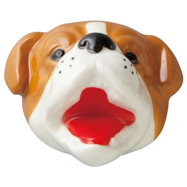 箸置き ブルドッグ 噛みつき おもしろ 犬 はしおき 磁器 食器